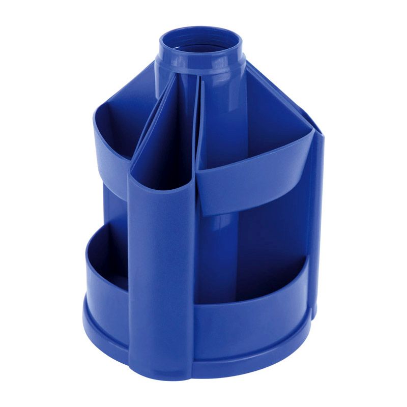 Подставка настольная (ненаполненная) Axent Карусель маленькая 11 отделений пластик круглая вращается на 360 синяя