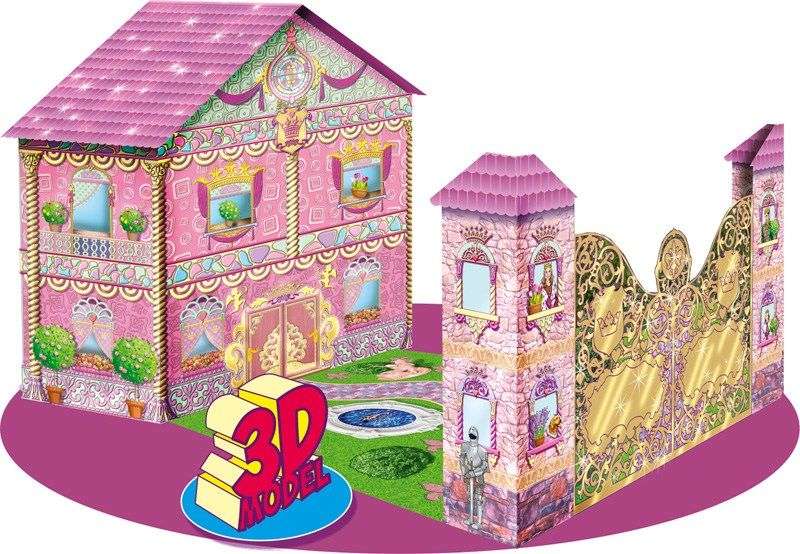 книга детская дворец маленькой принцессы 3d-модель 6-12 33,5х23см элвеко 