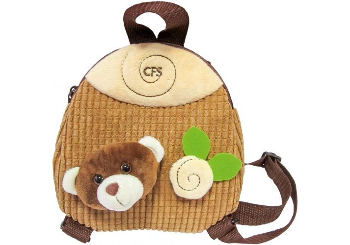 рюкзак дошкольный cool for school bear спинка мягкая 150гр коричневый  