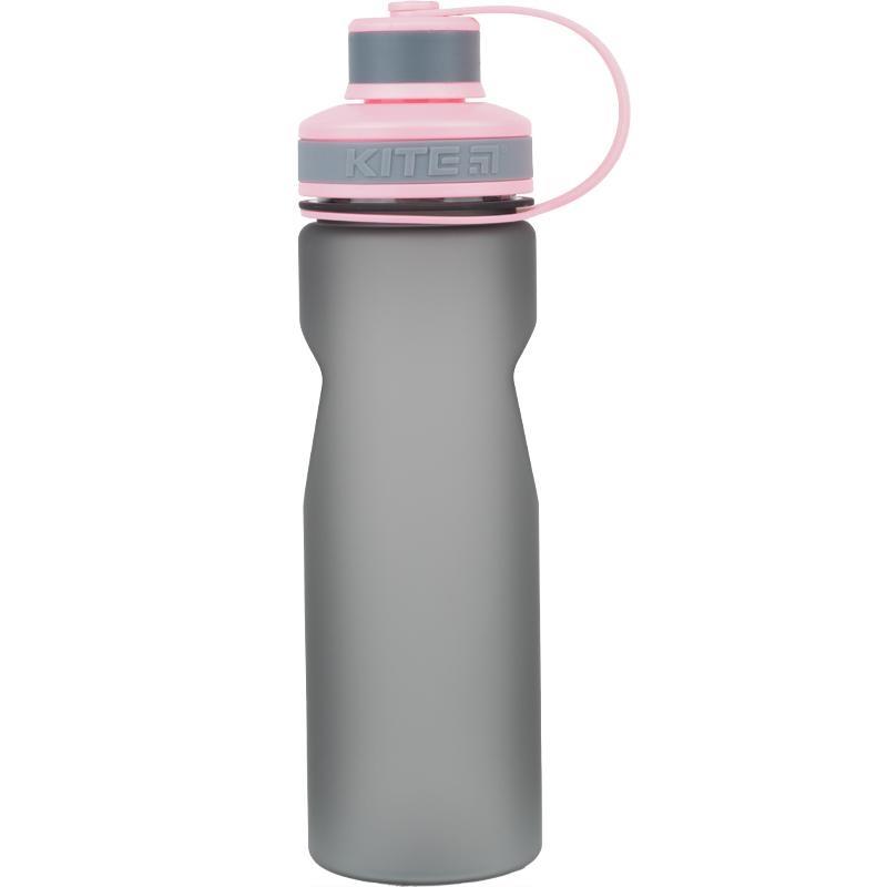 бутылка для воды 700мл изготовлена из тритана kite серо-розовая  