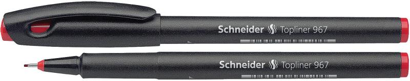 Ручка капиллярный линер Schneider 967 (0,4мм) стержень красный