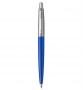 Ручка шариковая Parker Jotter стержень синий автомат корпус пластик синяя хром