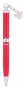 Набор подарочный Romance ручка шариковая + брелок (0,7мм) Langers стержень синий поворотный корпус красный