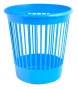 Корзина для мусора Арника пластик круглая 10л синяя с прорезями
