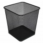 Корзина для мусора Optima металл прямоугольная 10л черная сетка