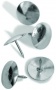 Кнопки Economix 100шт. материал шляпки -металл картонная коробка серебряные