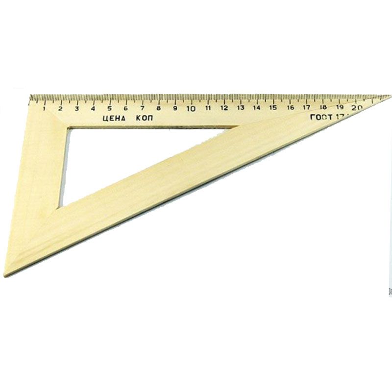треугольник деревянный прямоугольный 20см 60х90х30  