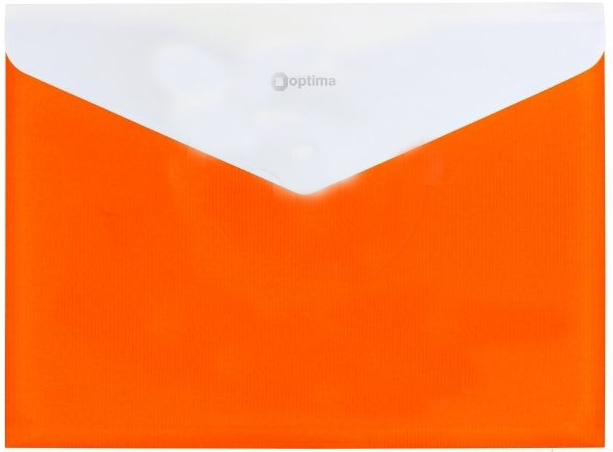 папка на кнопке а4 непрозрачный пластик economix оранжевая с расширением  