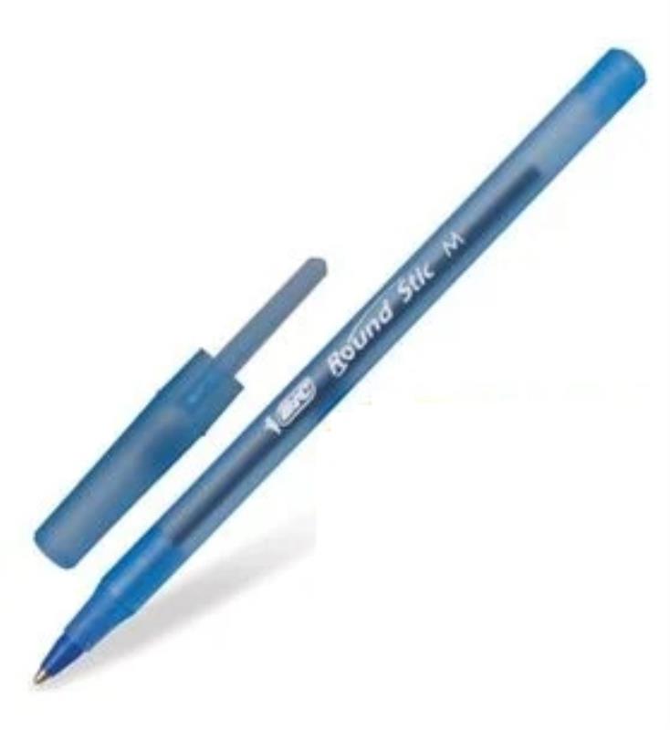 Ручка шариковая Bic Round Stic (0,32мм) стержень синий