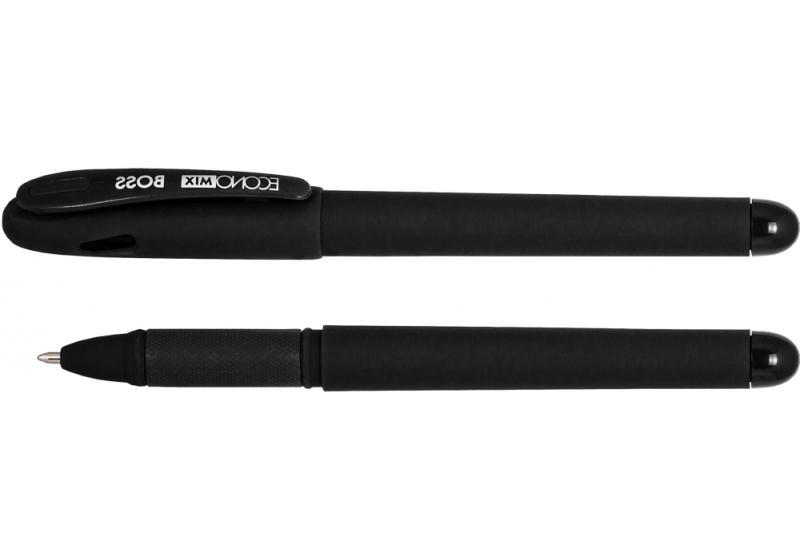 Ручка гелевая Economix Boss (1мм) стержень черный