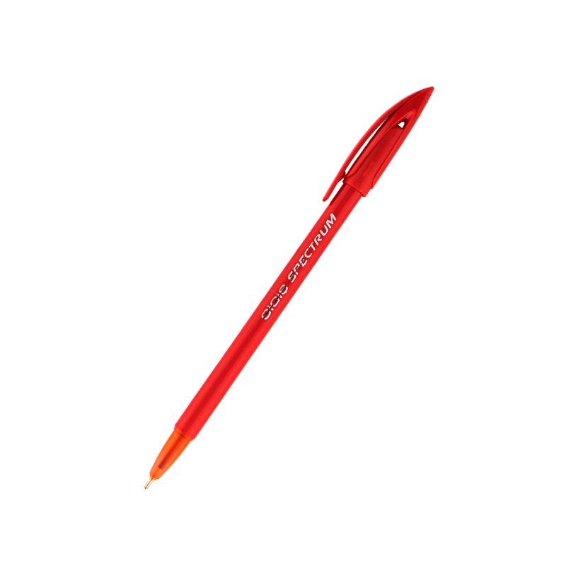 ручка шариковая unimax spectrum (1мм) стержень красный  