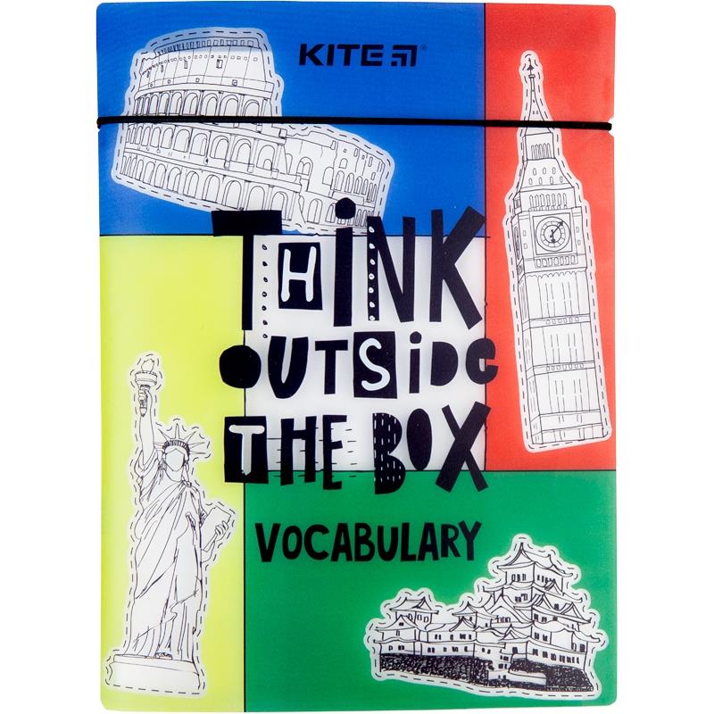 словарь для английского языка kite а5 2х24л. пластиковая обложка в ассортименте  
