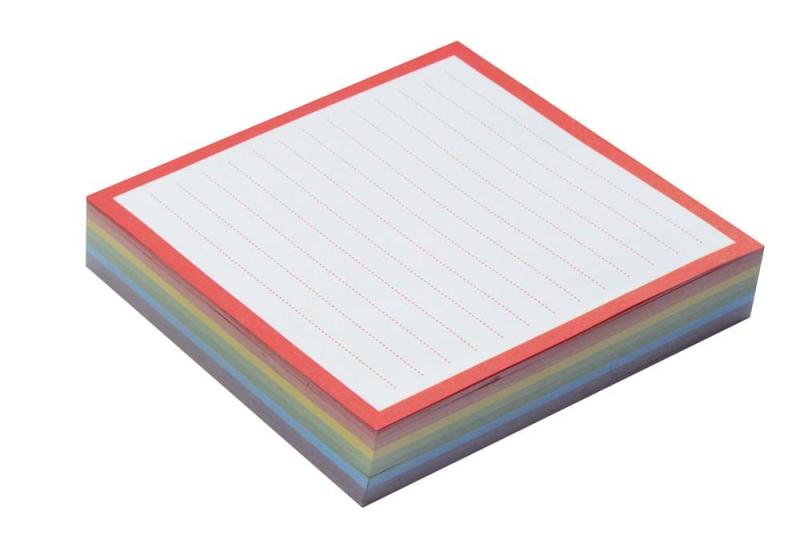 Бумага для заметок отрывная квадратная 90х90мм 160 л. разноцветная Leo