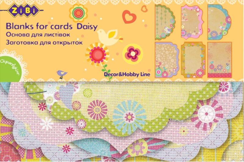 набор основ для открыток daisy бумага 10,2х15,3см zibi 