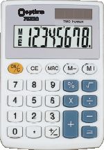 Калькулятор карманный Optima 75520 8 разрядов плоский 96х60х11 белый с виниловой крышкой