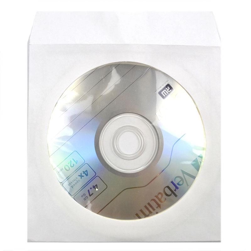 Конверт для диска на 1 диск Бумага белый