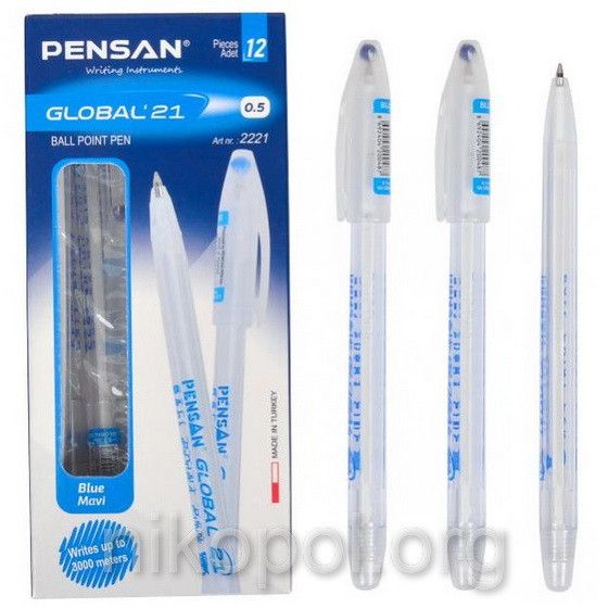 Ручка шариковая Pensan Global'21 (0,5мм) стержень синий