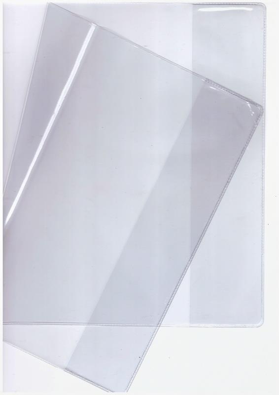 обложка для супердневников 24х34,5см нерегулируемые прозрачная с липкой лентой  