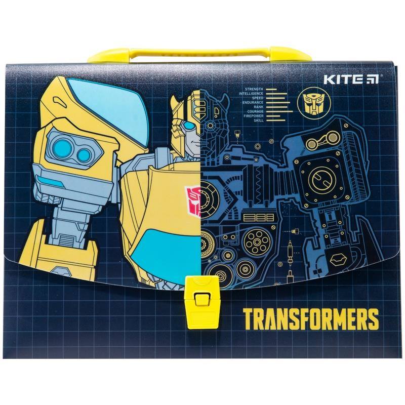 портфель-коробка школьный а4 kite transformers 1 отдел пластик на застежке (tf20-209)  