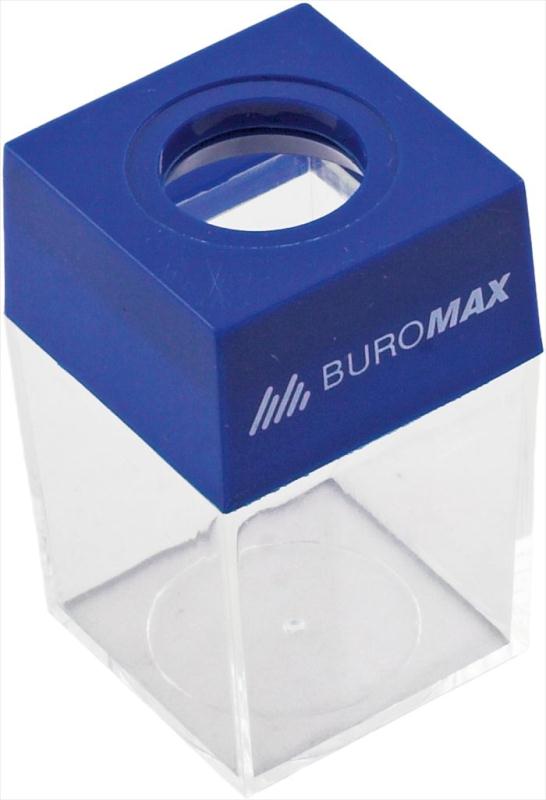 Бокс для скрепок магнитный пластик прямоугольная Buromax синий