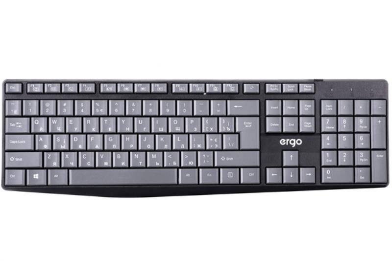 Клавиатура проводная ERGO K-21 USB черная