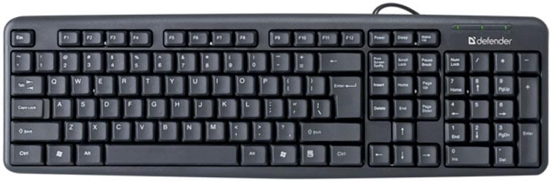 Клавиатура проводная USB черная
