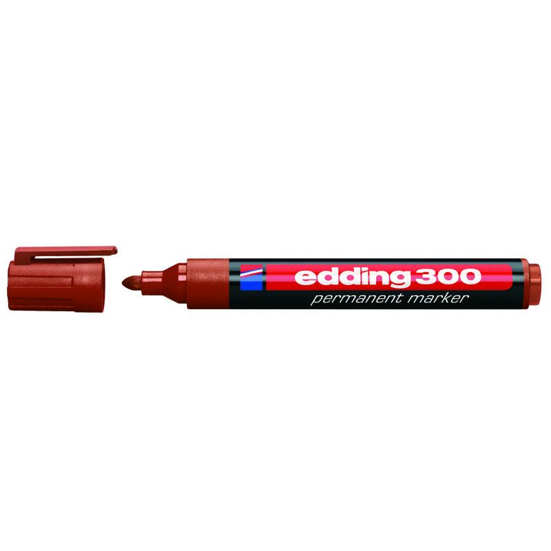 Маркер перманентный 1,5-3мм круглый Edding Permanent e-300 коричневый