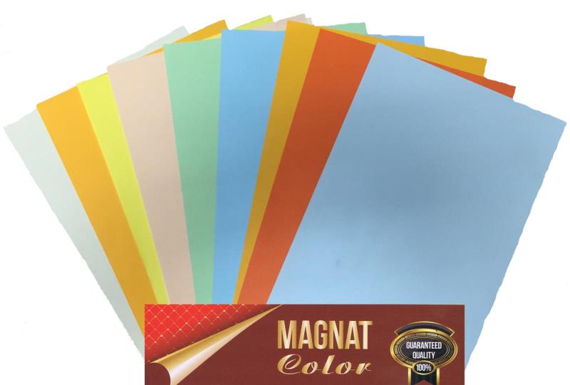 Набор офисной цветной бумаги А4 100 листов Magnat Color интенсив 10 цв. 80г/м2