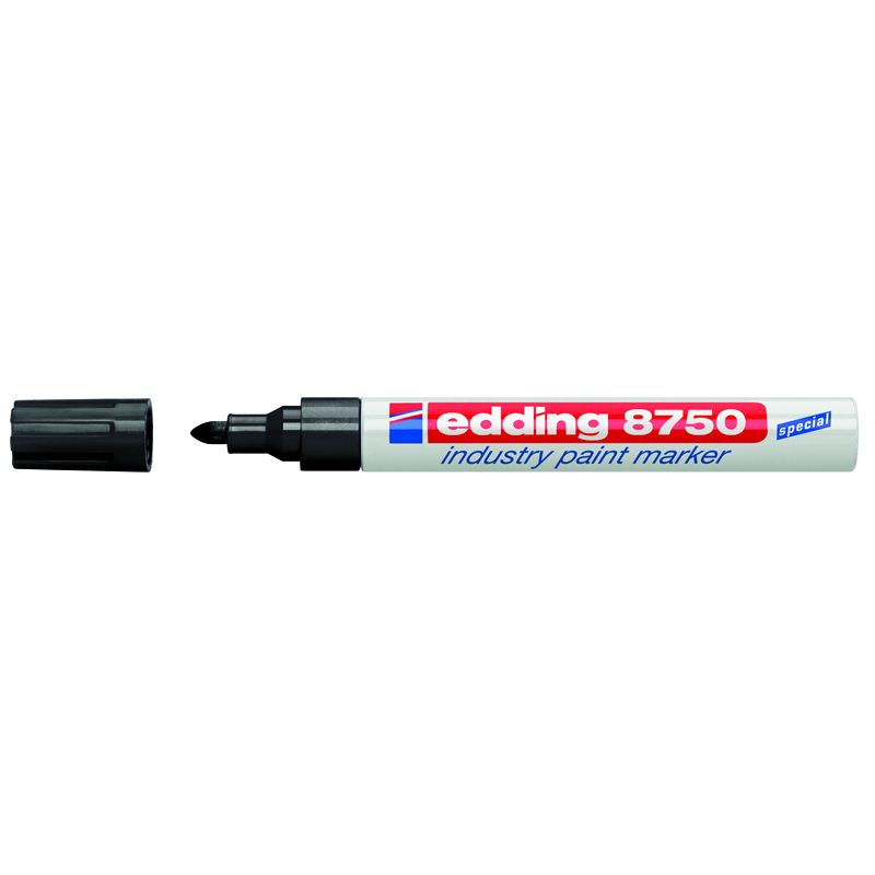 Маркер лаковый 2-4мм круглый Edding Industry Paint e-8750 черный