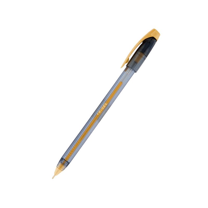 ручка гелевая unimax trigel-2 (0,5мм) стержень золото  