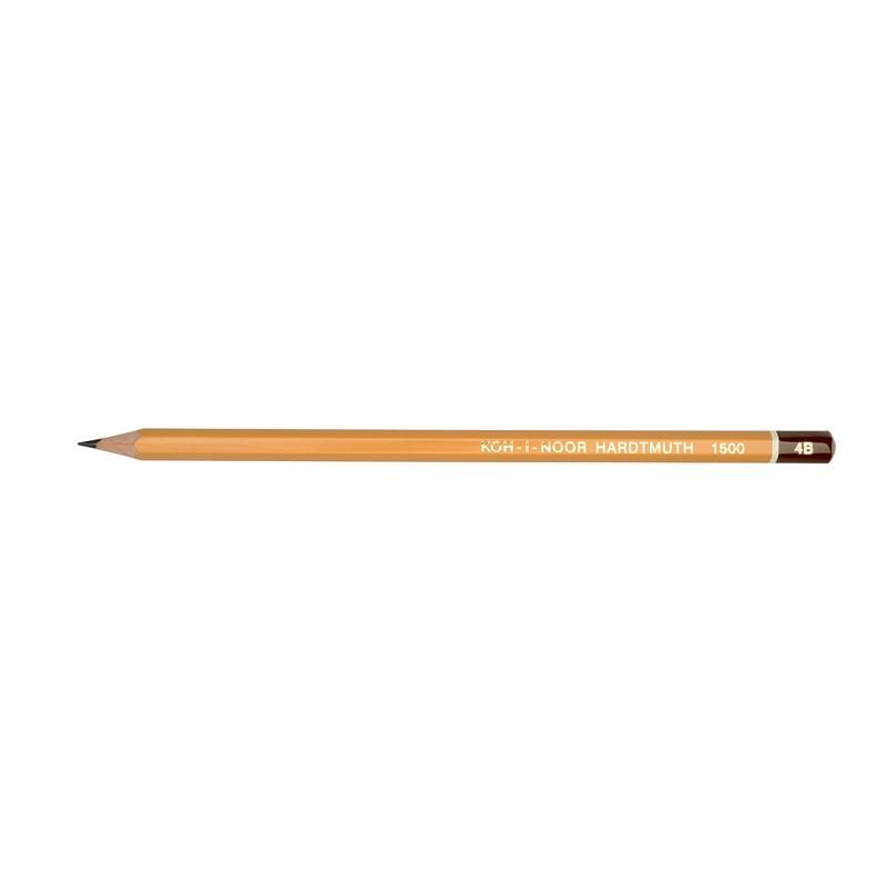 карандаш чернографитный koh-i-noor 4b шестигранный без ластика оранжевый  