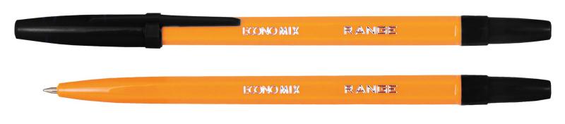 ручка шариковая economix range (0,5мм) стержень черный  