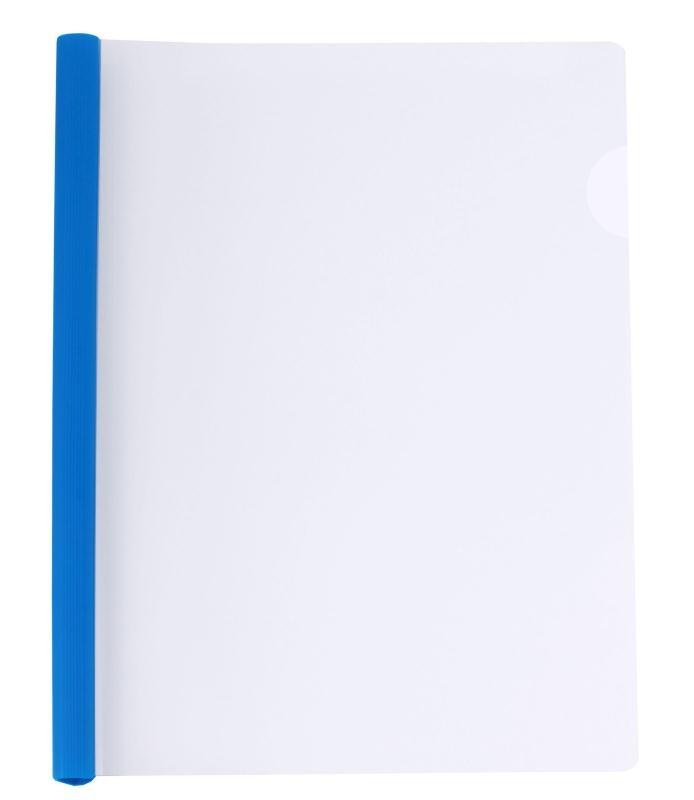 Папка с планкой 2-65 л. А4 пластик прозрачный