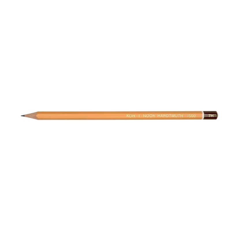 карандаш чернографитный koh-i-noor 7h шестигранный без ластика оранжевый  