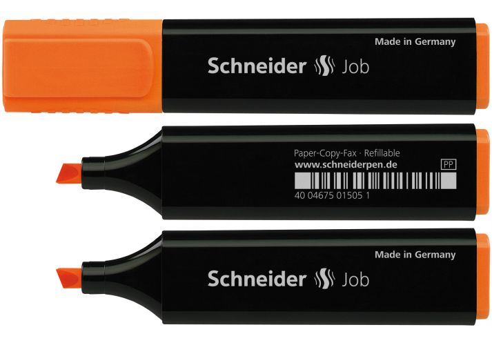 Маркер текстовый 1-4,5мм Schneider Job оранжевый