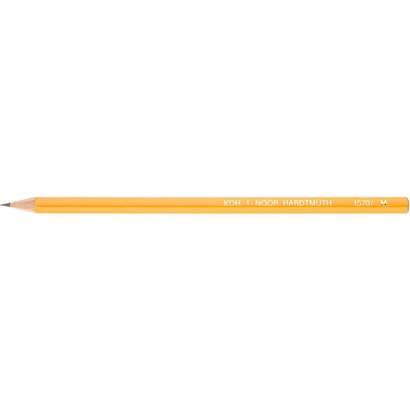 карандаш чернографитный koh-i-noor h шестигранный без ластика оранжевый  