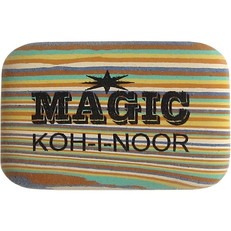 ластик koh-i-noor magic 6516 прямоугольный 34х24мм полосатый в ассортименте  