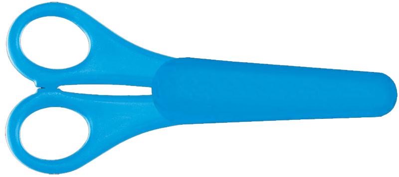 ножницы детские 13,5см zibi в футляре синие  