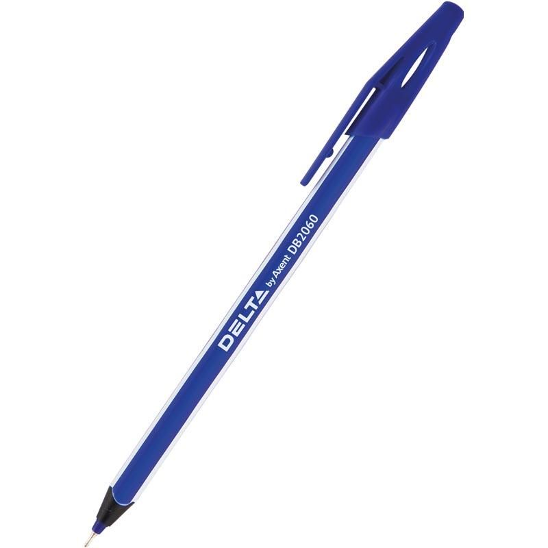 Ручка масляная Axent Delta (0,7мм) стержень синий