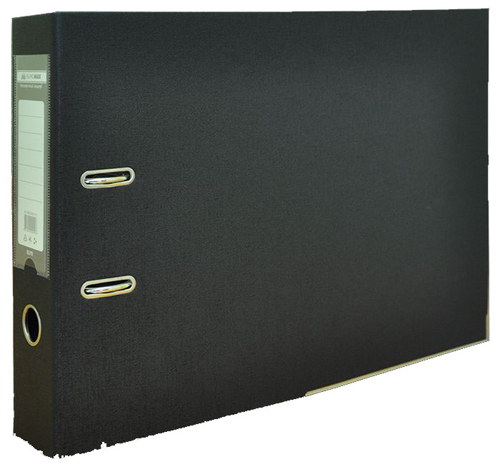 Сегрегатор А3 Buromax Elite картон твердый 7 см черный двухсторонний