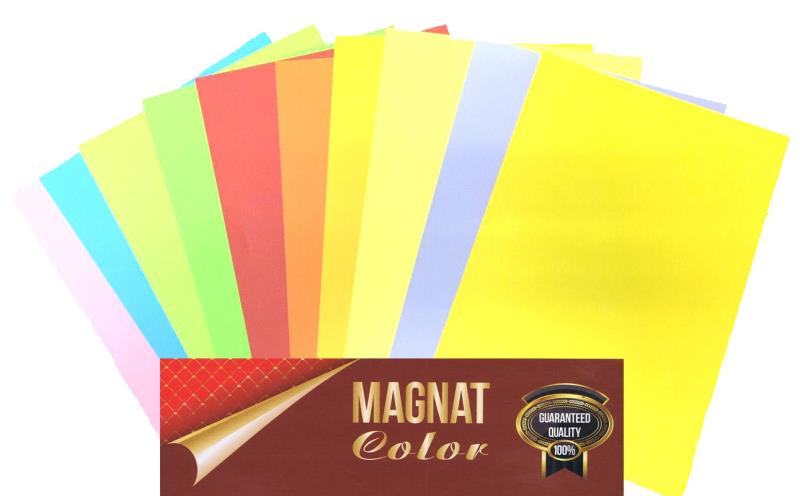 Набор офисной цветной бумаги А4 100 листов Magnat Color пастель 10 цв. 80г/м2