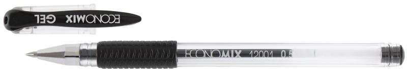 Ручка гелевая Economix Gel (0,5мм) стержень черный