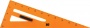треугольник для доски пластиковая 1 вересня 59х22см оранжевый  