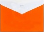 папка на кнопке а4 непрозрачный пластик economix оранжевая с расширением  