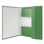 папка на резинке а4 donau картон зеленая широкая (4 см)  