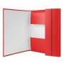 папка на резинке а4 donau картон красный широкая (4 см)  