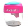 Точилка 2 отверстия с контейнером Axent Colorful, пластик колпачок в ассортименте