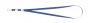 Веревка для бейджа 460мм Buromax пластиковая клипса синяя