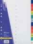 Разделители от 1 до 12 с листом описания А4 12шт. Buromax 12 цветов пластик
