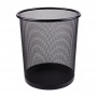 Корзина для мусора металл круглая 8л черная сетка